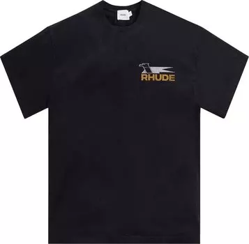 Футболка Rhude Eagle Logo Tee 'Vintage Black', черный