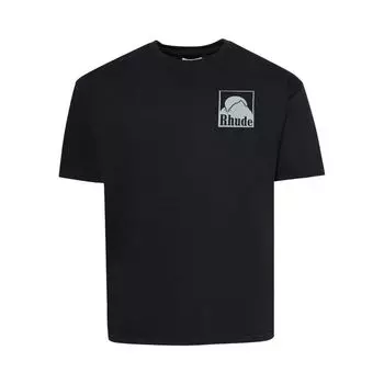 Футболка Rhude Moonlight Badge Tee 'Vintage Black', черный