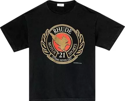 Футболка Rhude Motorsports Tee 'Black', черный