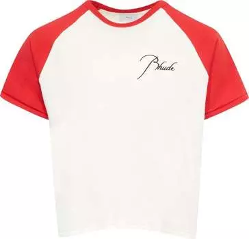 Футболка Rhude Raglan 'Vintage Red/Vintage White', красный