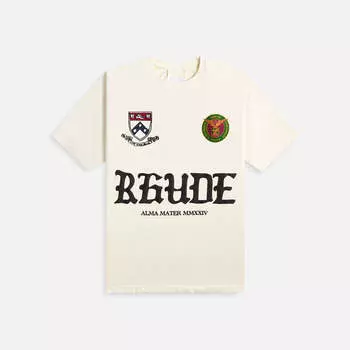 Футболка Rhude Runway Script, цвет Vintage White