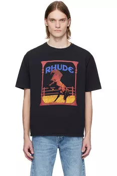 Футболка Rhude с принтом Cadre Rhude, черный