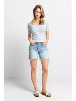 Футболка Rich & Royal, цвет wei/hellblau