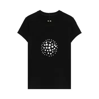Футболка Rick Owens Cropped Level T-Shirt Black, черный