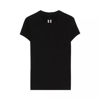 Футболка Rick Owens Cropped Level Tee 'Black', черный