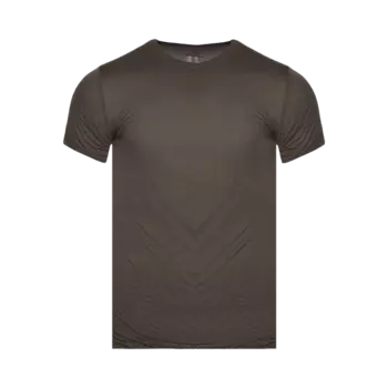 Футболка Rick Owens Double Short-Sleeve 'Dust', коричневый