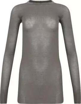 Футболка Rick Owens Long-Sleeve Rib 'Dust', загар