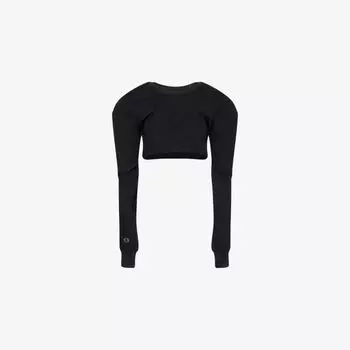 Футболка Rick Owens x Champion с укороченным кроем, черный