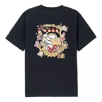 Футболка rijindoujin мультяшная графическая футболка Li-Ning, черный