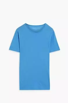 Футболка Riley из хлопкового джерси DEREK ROSE, лазурный