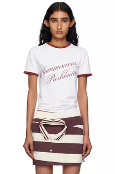 Футболка Ringer Pushbutton, цвет br