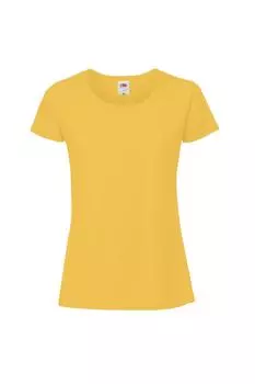 Футболка Ringspun Premium Fruit of the Loom, желтый