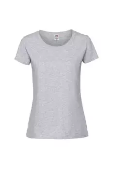 Футболка Ringspun Premium Fruit of the Loom, серый