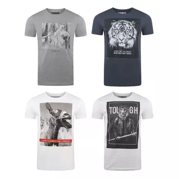 Футболка riverso RIVCharly 4er Pack, разноцветный