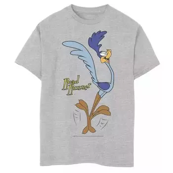 Футболка Road Runner с изображением счастливого портрета Looney Tunes для мальчиков 8–20 лет Licensed Character