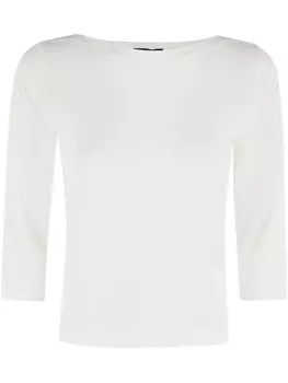 Футболка Roberto Collina с рукавами три четверти, белый