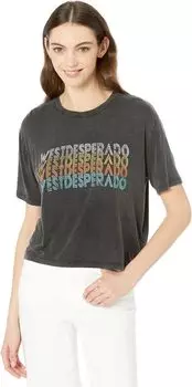 Футболка Rock and Roll Cowgirl Boxy Style Tee with West Desperado Graphic 49T3067, черный