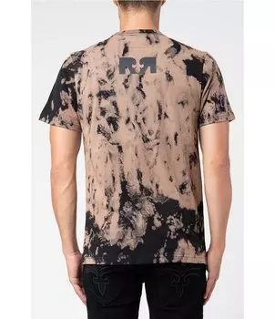 Футболка Rock Revival с короткими рукавами и металлическим логотипом Tie-Dye, мультиколор