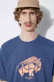 Футболка Rockaway River из хлопка Columbia, синий