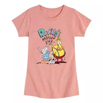 Футболка Rocko's Modern Life с рисунком для девочек 7–16 лет Licensed Character