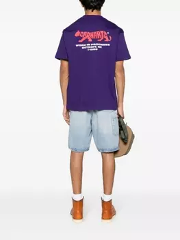 Футболка Rocky из органического хлопка Carhartt WIP, фиолетовый