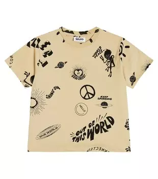 Футболка Rodney из хлопкового джерси с принтом MOLO, бежевый