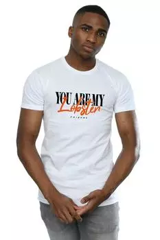 Футболка «Родственные души» с лобстером Friends, белый