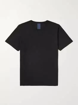 Футболка Roffe из хлопкового джерси NUDIE JEANS, черный