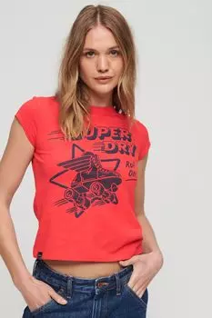 Футболка Roller Disco Superdry, красный