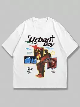 Футболка Romwe Street Life мужская, белый