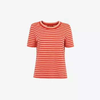 Футболка Rosa из хлопкового джерси в полоску Whistles, мультиколор