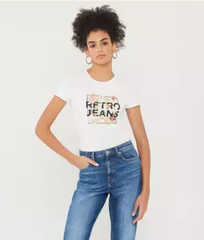 Футболка Rosita Retro Jeans, белый