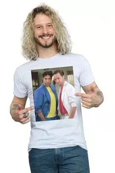 Футболка Росс и Чендлер 80-х годов Friends, серый