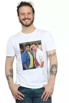 Футболка Росс и Чендлер 80-х годов Friends, белый