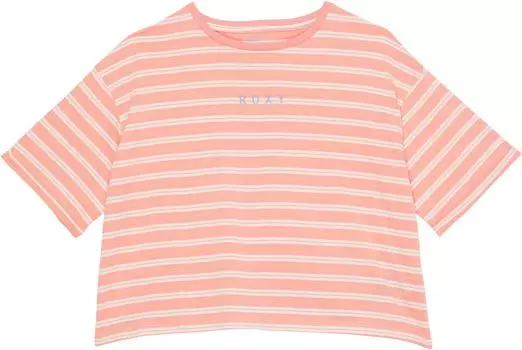 Футболка Roxy Happiness Begins T-Shirt, цвет Salmon Rose/Beachin Stripes