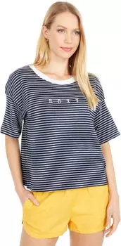 Футболка Roxy Infinity Is Beautiful B Short Sleeve Tee, цвет Mood Indigo Me Stripes