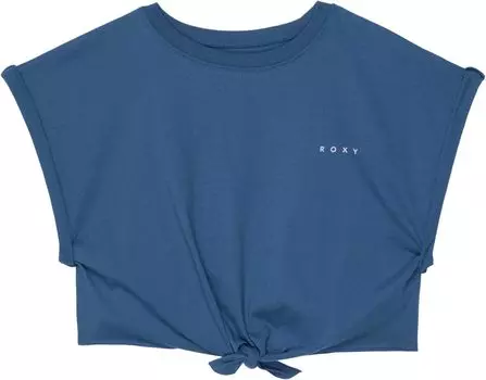 Футболка Roxy Palm Palms Groovy Stipe T-Shirt, цвет Bijou Blue