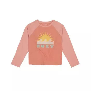 Футболка Roxy с длинным рукавом реглан для девочек 7–16 лет, цвет Peach