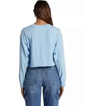 Футболка Roxy Simple Surf Oversized Long Sleeve T-Shirt, цвет Clear Sky