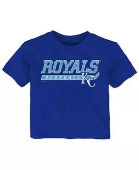 Футболка Royal Kansas City Royals для мальчиков и девочек-младенцев «Взять на себя инициативу» Outerstuff, синий