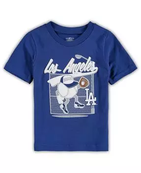 Футболка Royal Los Angeles Dodgers On the Fence для новорожденных Outerstuff, синий