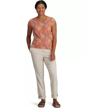 Футболка Royal Robbins Featherweight, цвет Baked Clay Usla Print