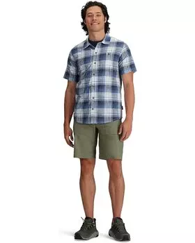 Футболка Royal Robbins Redwood Plaid, цвет Chicory Blue Pismo Plaid