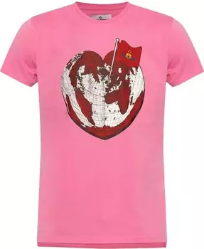 Футболка роза Vivienne Westwood, розовый