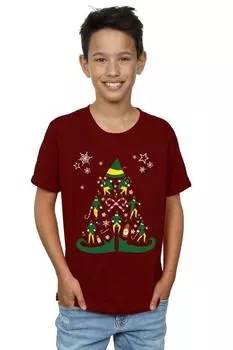 Футболка «Рождественская елка» Elf, красный