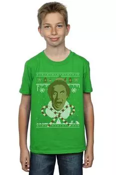 Футболка «Рождественская ярмарка с островом» Elf, зеленый