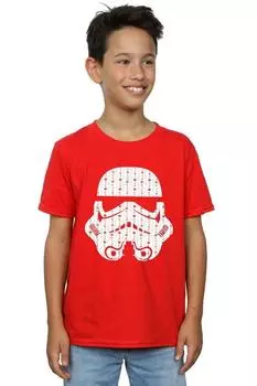 Футболка «Рождественский шлем штурмовика» Star Wars, красный