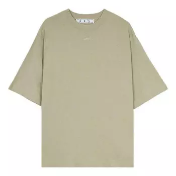 Футболка rubber arrows t-shirt 'olive green white' Off-White, зеленый