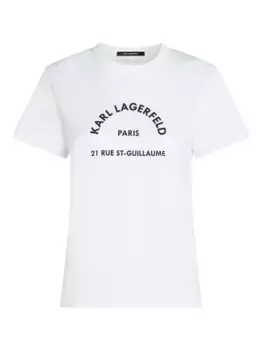 Футболка Rue St. Guillaume KARL LAGERFELD, белый
