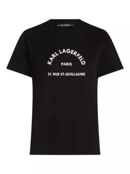 Футболка Rue St. Guillaume KARL LAGERFELD, черный